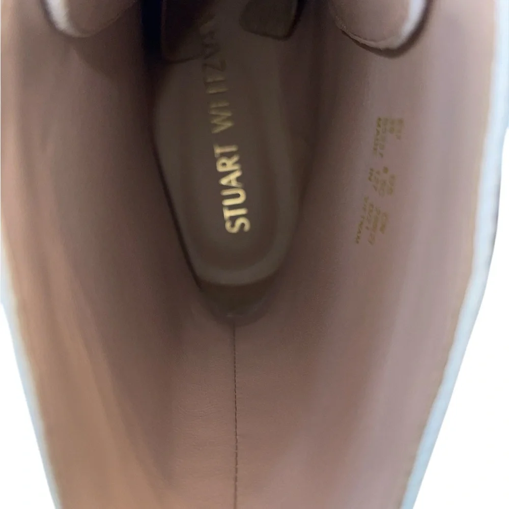 Stuart Weitzman Nisha White Lace-Up Boots Size 8.5 C NIB - Picture 13 of 17